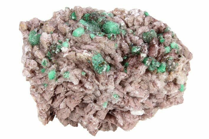 Rosasite & Selenite On Ferroan Dolomite - Morocco #256357